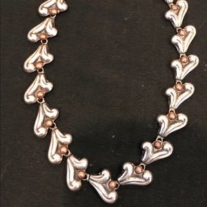 Sterling silver and copper necklace